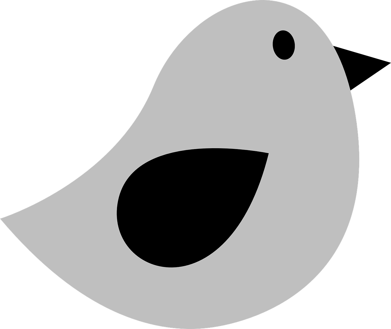 a white bird on a black background, a screenshot, pixabay, sōsaku hanga, smiley profile, gray color, cut out of cardboard, black outline