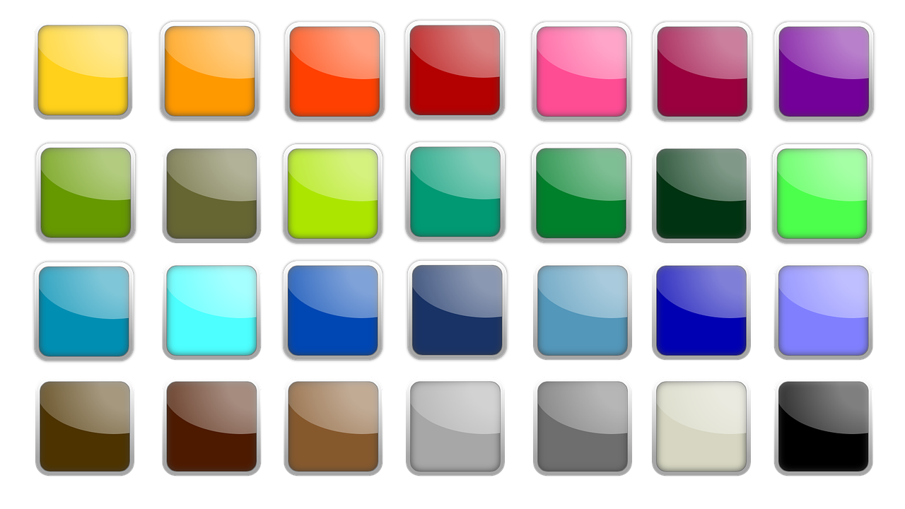a bunch of different colored buttons on a black background, a screenshot, by Andrei Kolkoutine, flickr, color field, shiny silver, app icon, cell shading. buy now! ( rb 6 s, apple