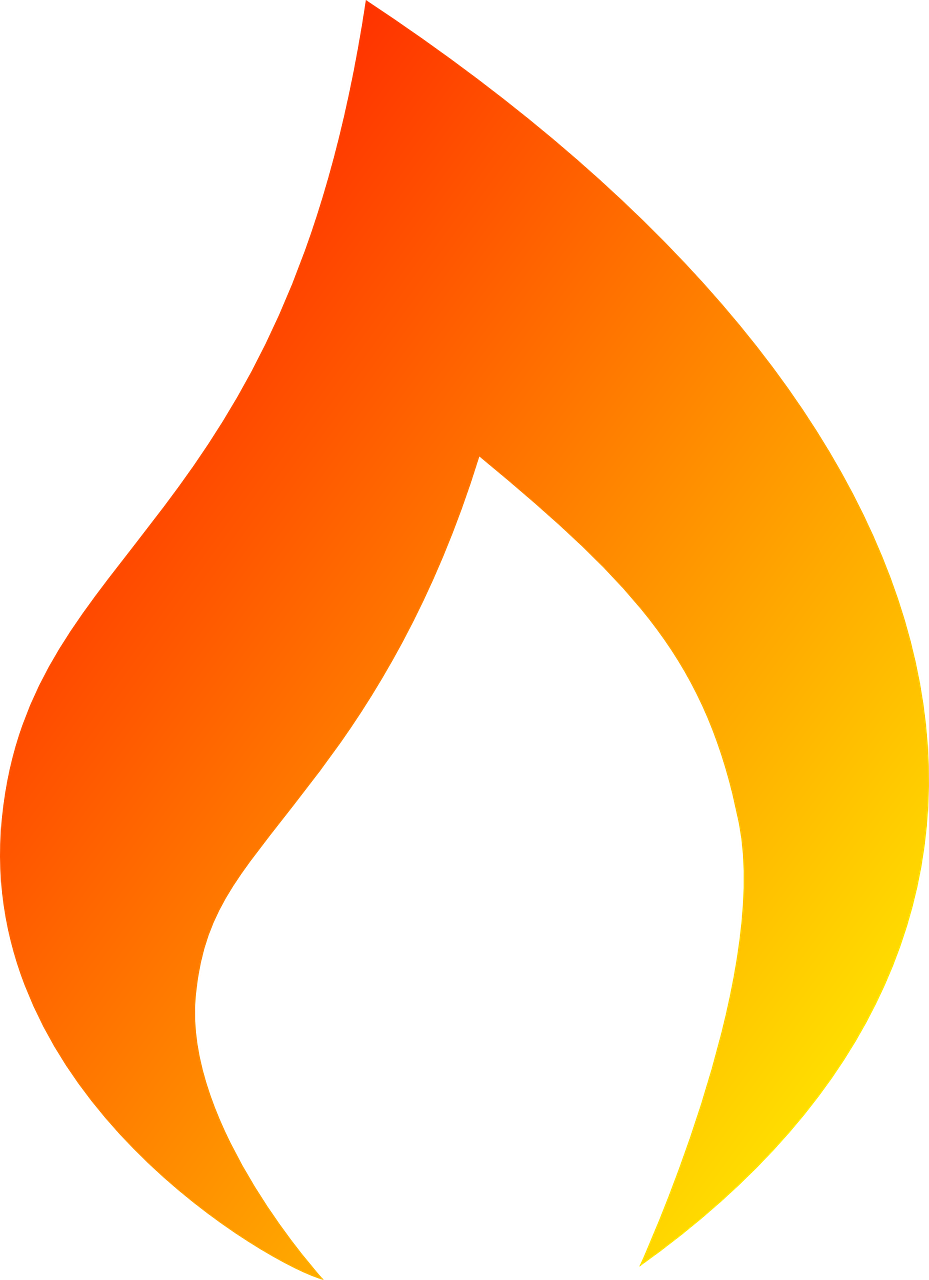 an orange flame on a white background, avatar image, rating: general, petrol, holy