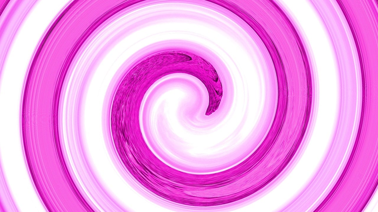 a close up of a pink and white swirl, a digital rendering, inspired by Jan Henryk Rosen, high res photo