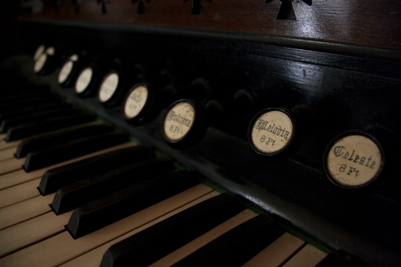a close up of the keys of a piano, inspired by Bryan Organ, flickr, on the altar, vinyl, stained”, taken with a pentax1000