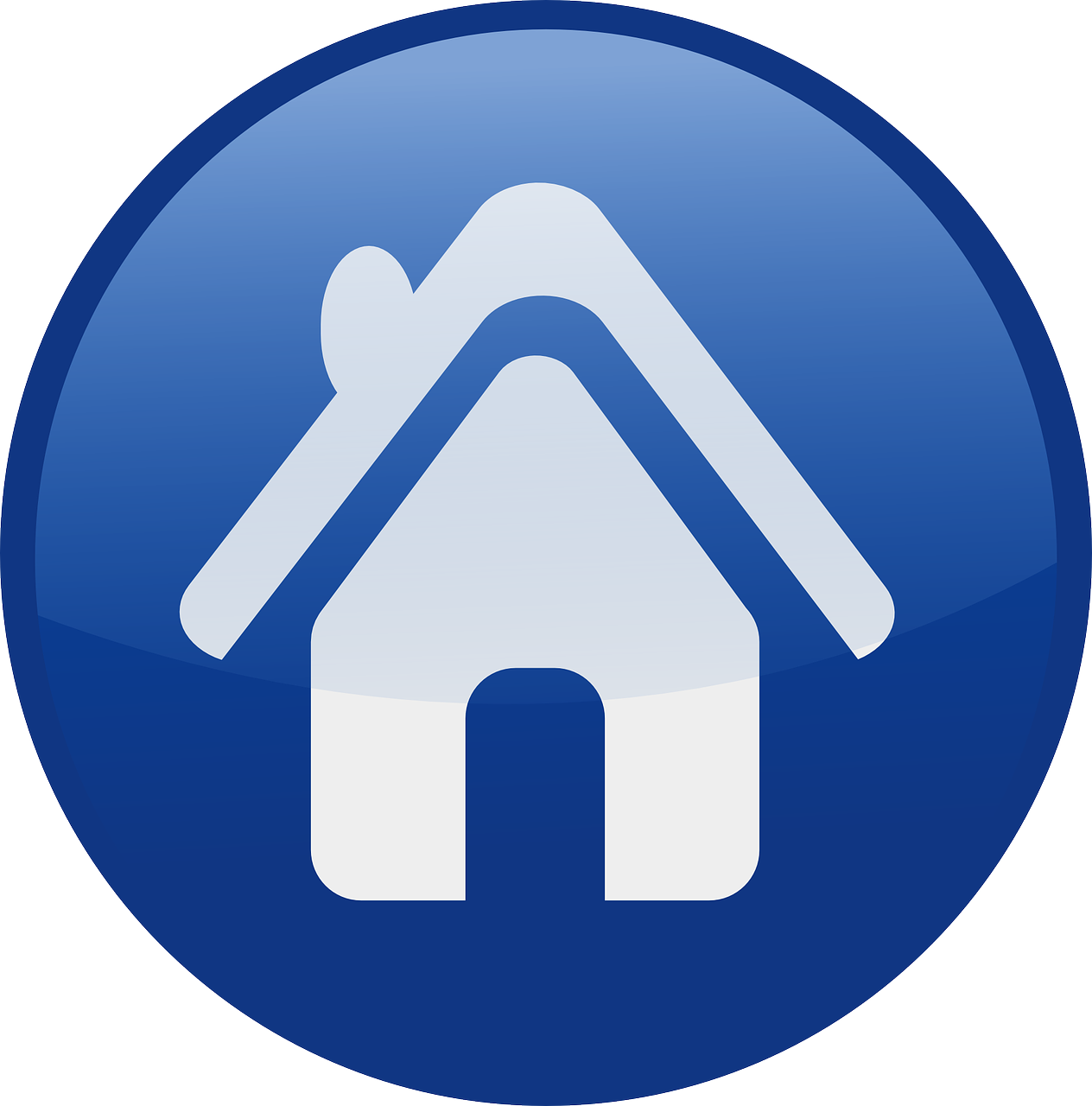 a blue button with a house icon on it, pixabay, altermodern, no gradients, an estate agent listing photo, blog-photo, vector graphics icon