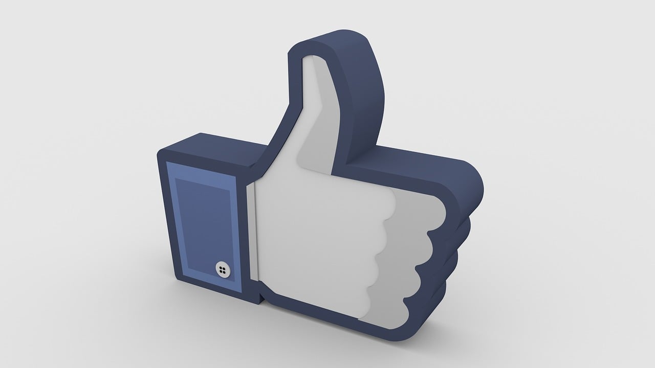 a 3d image of a thumbs up sign, a digital rendering, by Pamela Drew, pixabay, zuckerberg, above side view, fan art, navy