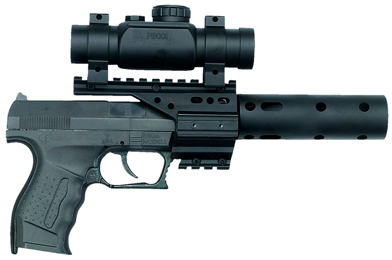 a close up of a gun on a black background, inspired by Carl Gustaf Pilo, cobra, farsight xr-20, white muzzle and underside, monocular, looks like jerma985