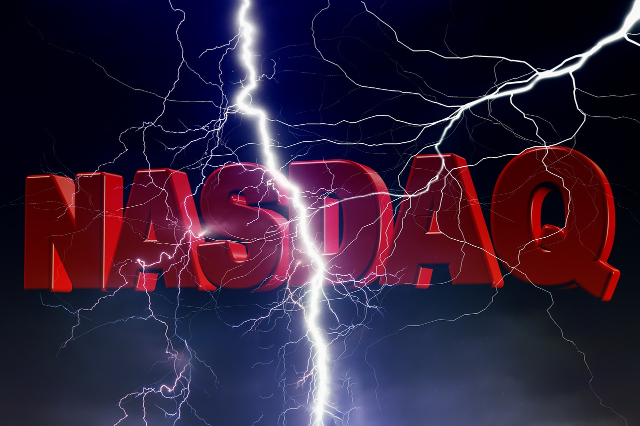 a lightning bolt hitting the word nassaq on a dark background, a stock photo, trending on pixabay, rasquache, an epic majestical degen trader, digital render, cascade, cracks