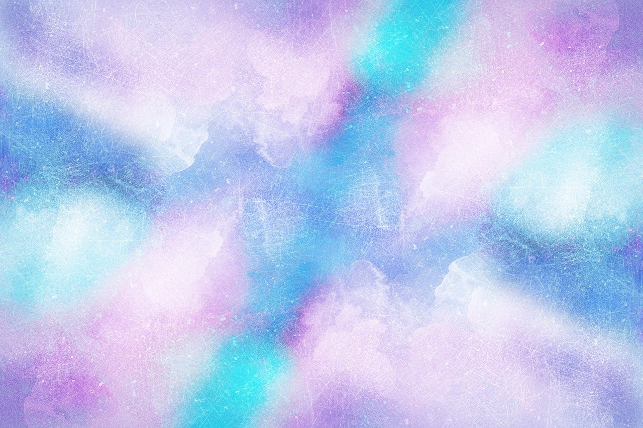 a close up of a purple and blue background, inspired by Peter Alexander Hay, shutterstock, metaphysical painting, space clouds, background image, pastel faded effect, blurry and dreamy illustration