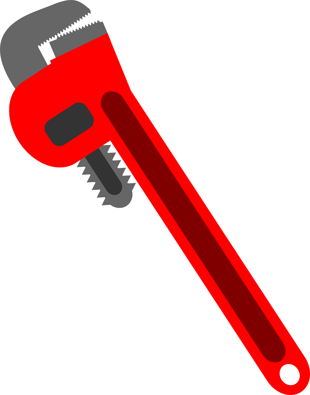 a red wrenet on a black background, a screenshot, wrench, drawn in microsoft paint, plumbing jungle, ((oversaturated))