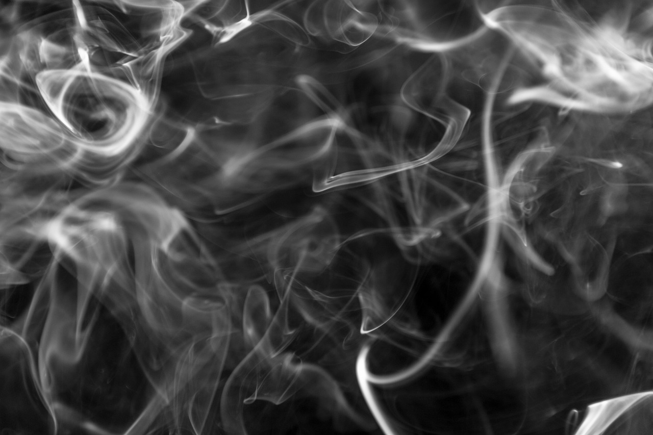 a close up of smoke on a black background, inspired by Anna Füssli, fine art, hq 4k phone wallpaper, dark and white, dense volumetric fog, swirls