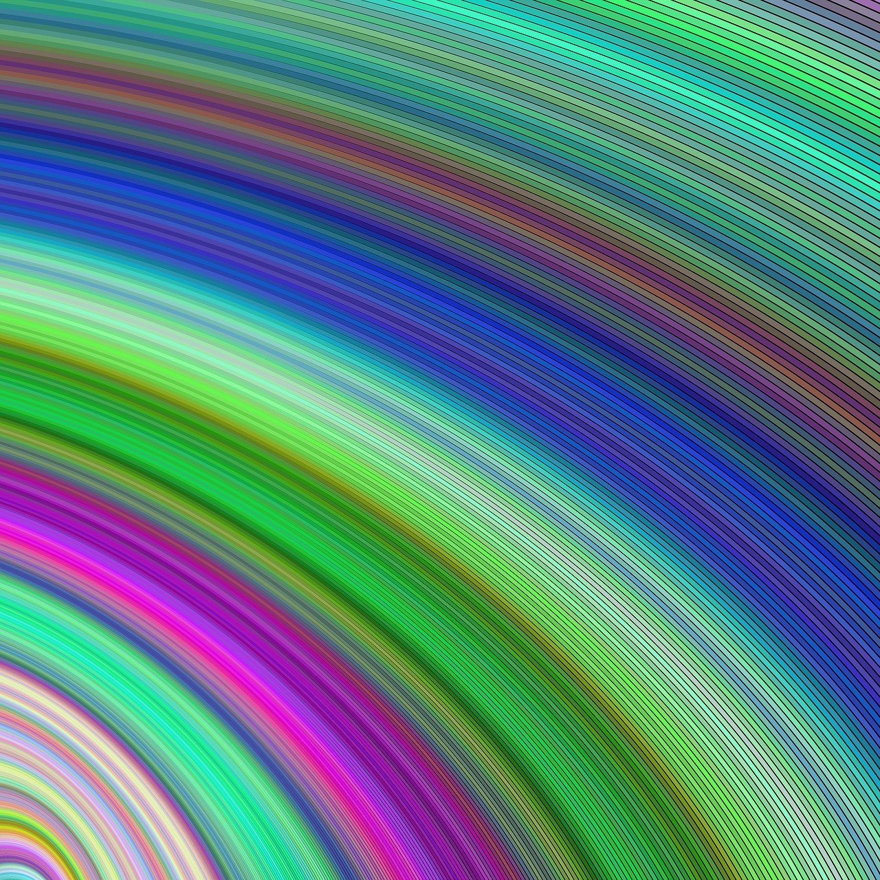 an image of a colorful spiral background, a raytraced image, inspired by Lorentz Frölich, generative art, rainbow neon strips, neon light edge, curved lines, generate multiple random colors