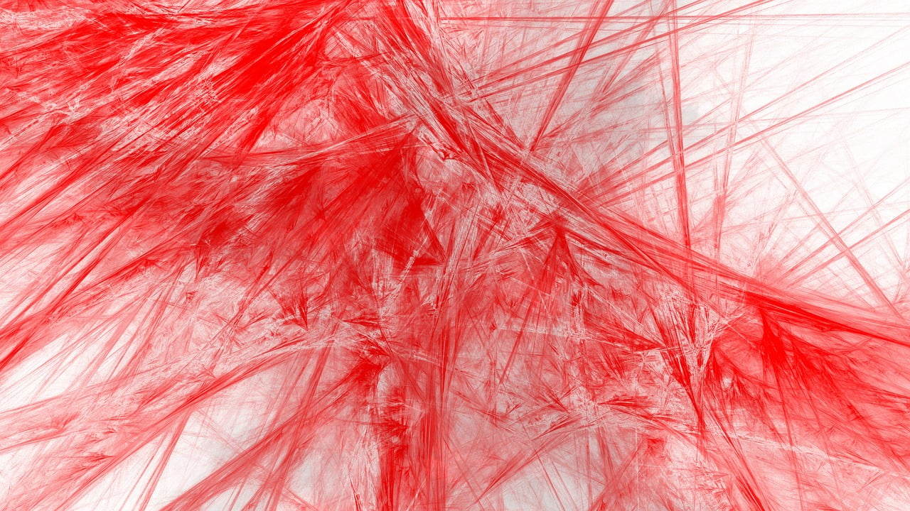 a black and white photo of a bunch of hair, an abstract drawing, inspired by Chiharu Shiota, pexels, lyrical abstraction, 8 k very red colors, ray tracing. fractal crystal, soft red texture, abstract background