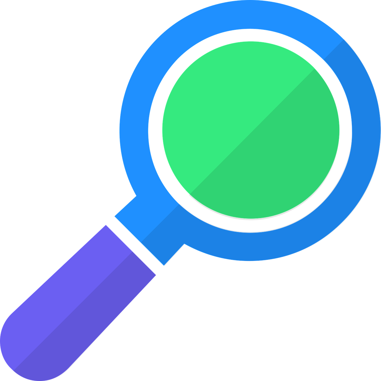 a magnifying glass on a black background, pixabay, green and blue color scheme, discord profile picture, kids, inspect in inventory image