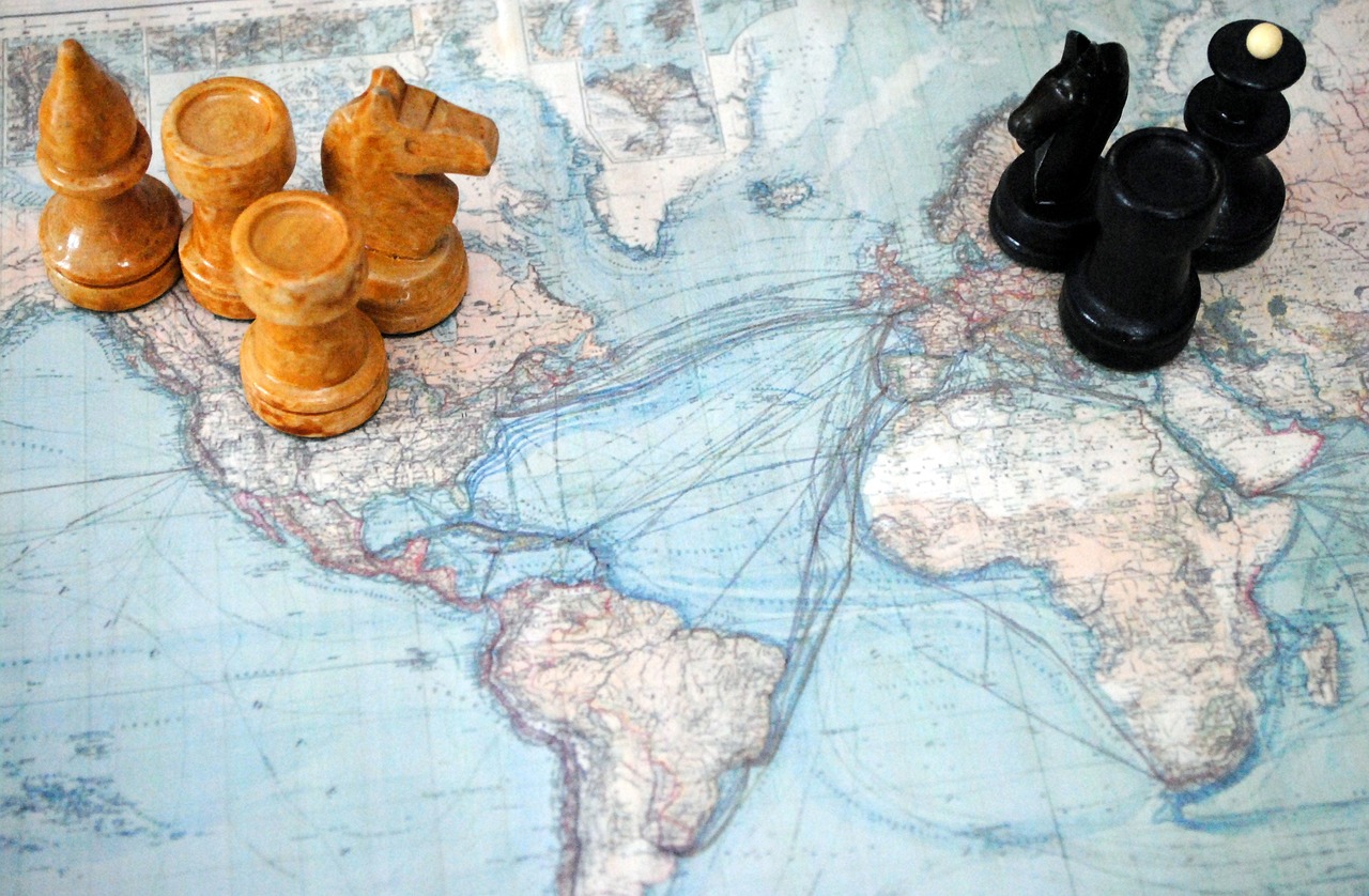 a group of chess pieces sitting on top of a map, excessivism, ships, etsy, blog-photo, second world war