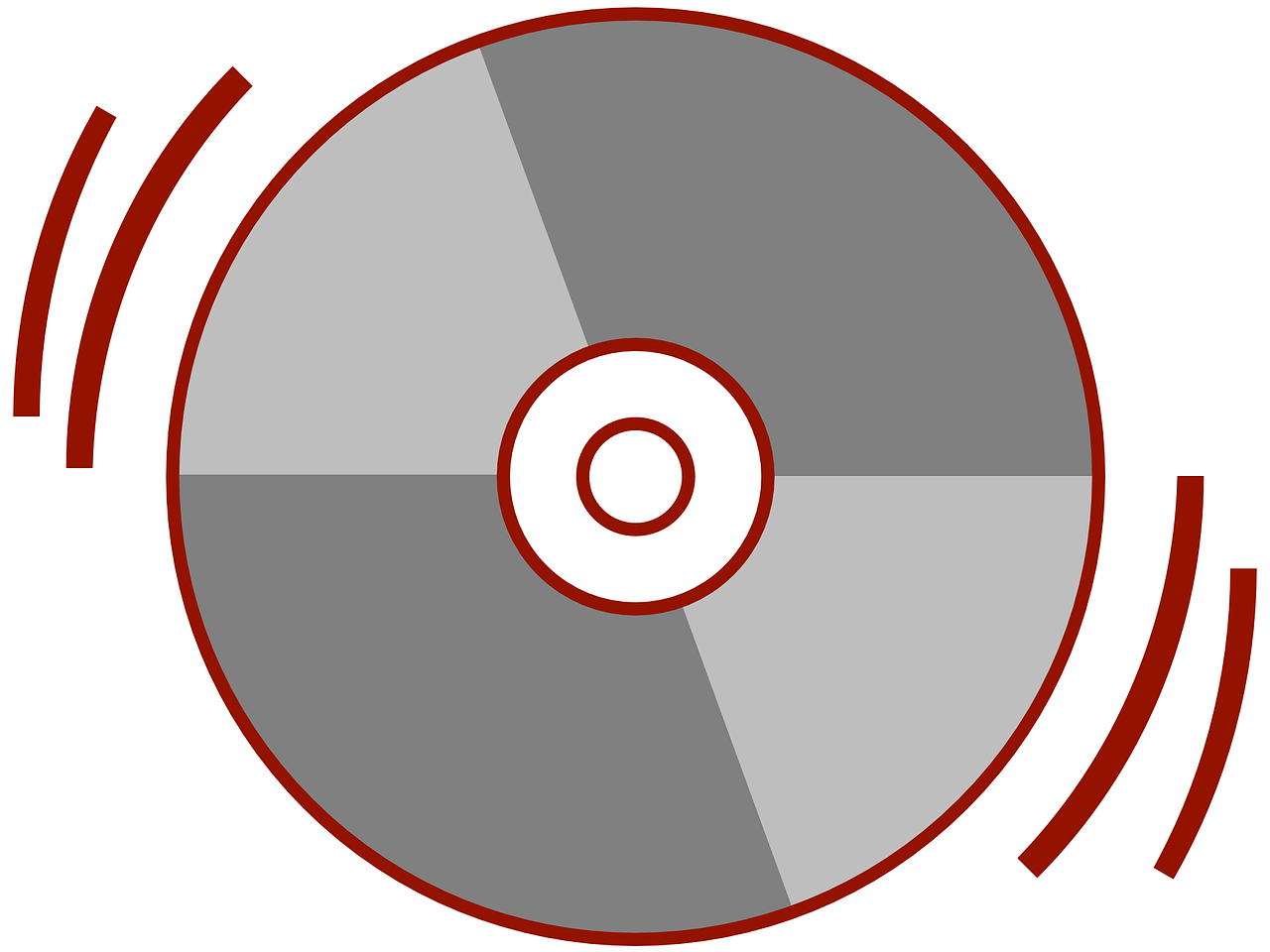 a close up of a disc on a white background, a computer rendering, by Gusukuma Seihō, computer art, red and grey only, in icon style, home video, various pose