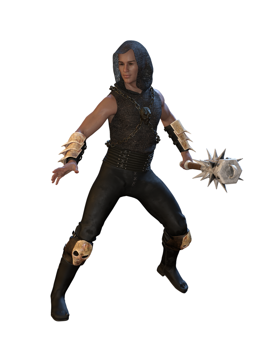 a close up of a person in a costume, concept art, inspired by Zoltan Boros, sots art, 3 d render of jerma 9 8 5, t-pose of male magic wizard, wearing metal gauntlet, cycles 3 d render