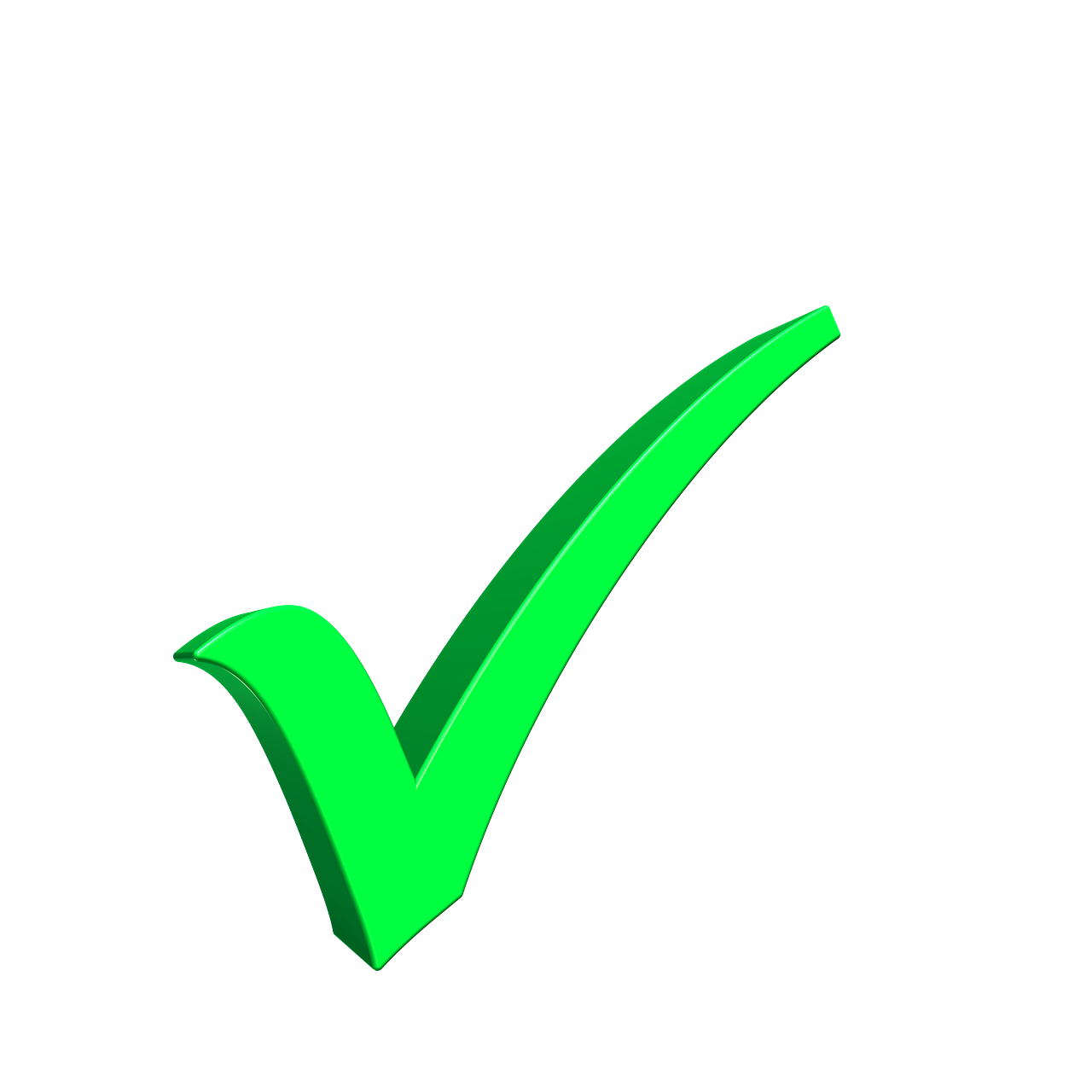 a green check mark on a black background, a raytraced image, high quality 4k, digitally painted, listing image, victory