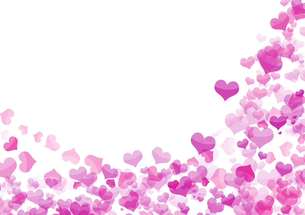 a white background filled with lots of pink hearts, a picture, romanticism, omori, vivid), smooth in _ the background, fuchsia