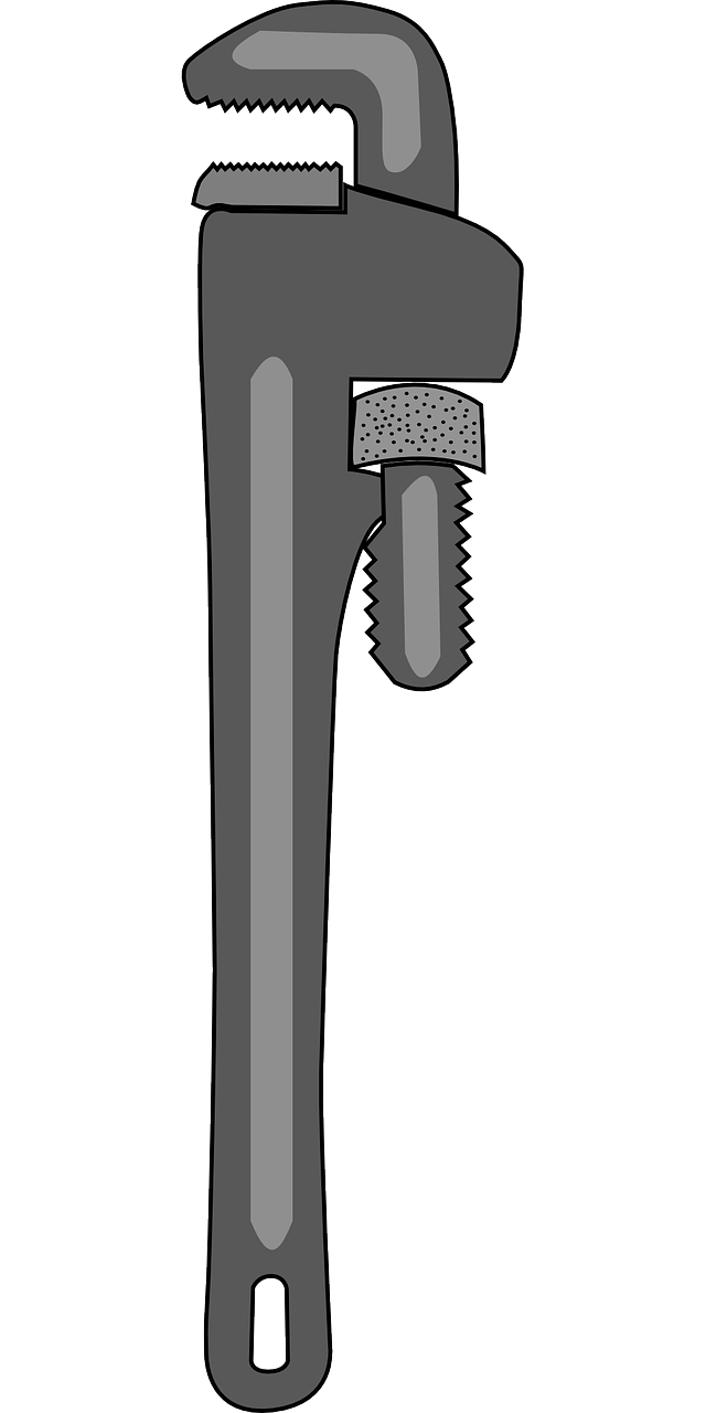 a close up of a wrenet on a white background, by Andrei Kolkoutine, deviantart, cobra, plumbing jungle, wrench, flat drawing, vertically flat head