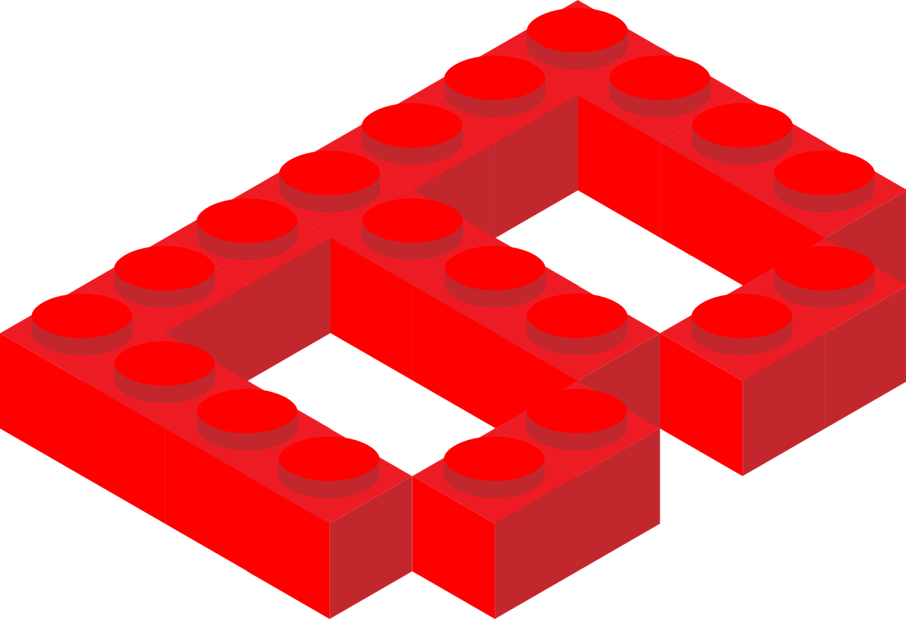 a red lego block on a black background, a digital rendering, constructivism, r-number, simple red background, interlocked, eight eight eight