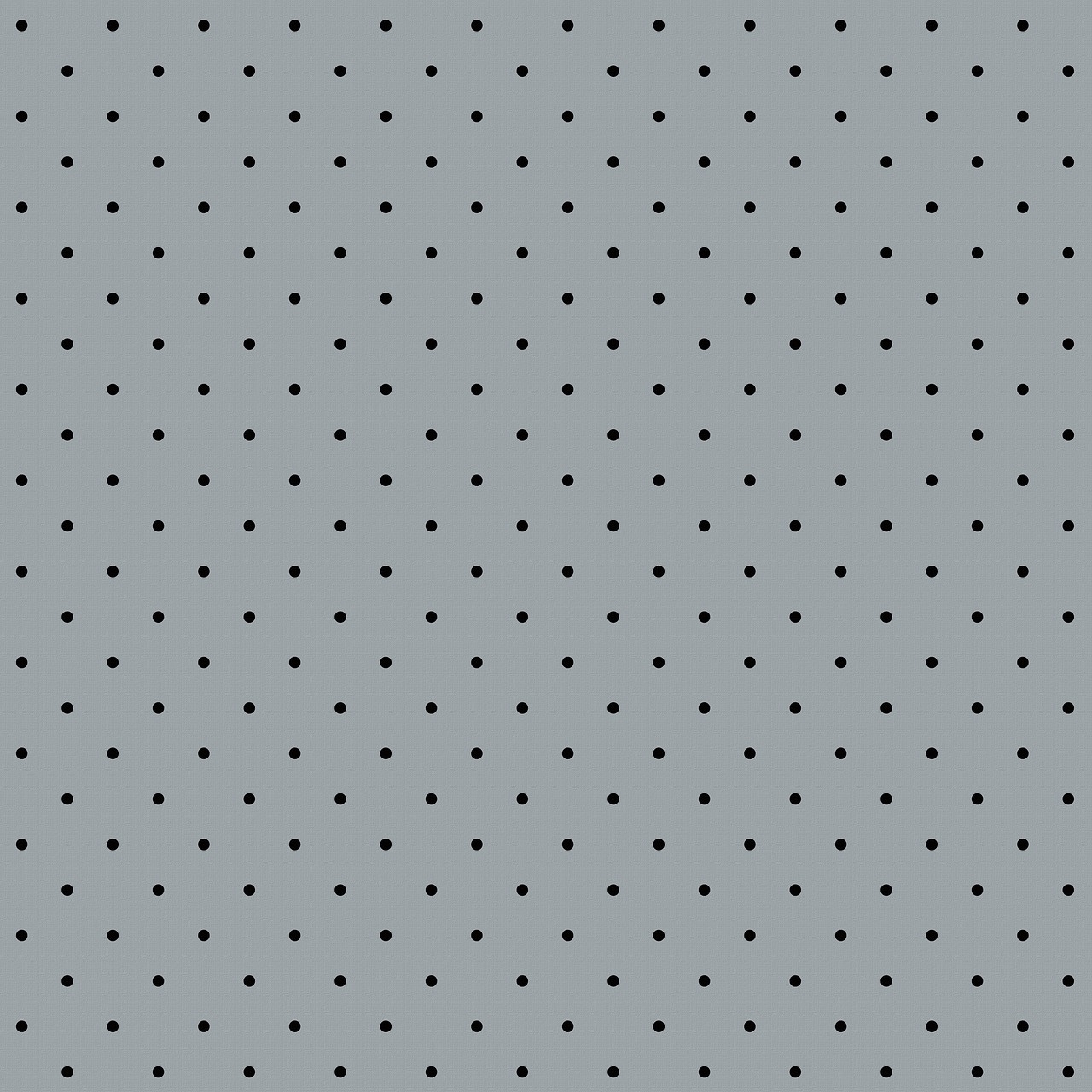 a black and white polka dot pattern on a gray background, inspired by Josse Lieferinxe, blue / grey background, minions background, perforated metal, distant photo