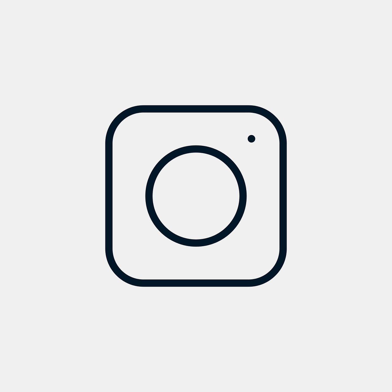 a black and white photo of a camera, a picture, instagram, minimalism, game icon asset, clean thick line, istockphoto, rounded