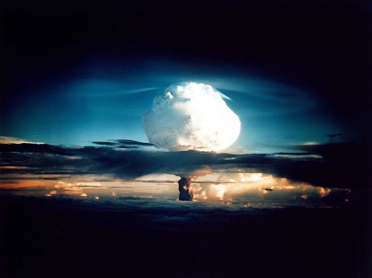 a man standing in front of a huge mushroom cloud, a picture, nuclear art, trident, wallpaper - 1 0 2 4, profile picture, pentagon