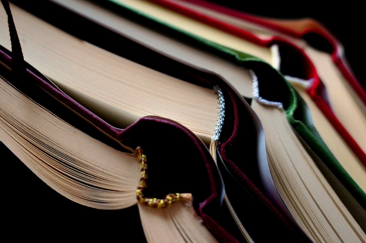 a stack of books sitting on top of each other, a picture, by Dietmar Damerau, academic art, zoomed in, deep colour, open book page, a close up shot