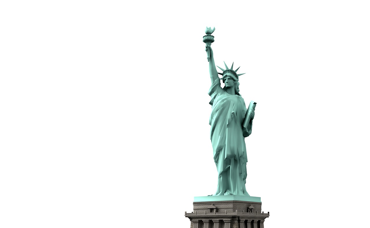 a statue of liberty on top of a building, a statue, digital art, isolated white background, wide shot photo, low quality 3d model, very accurate photo