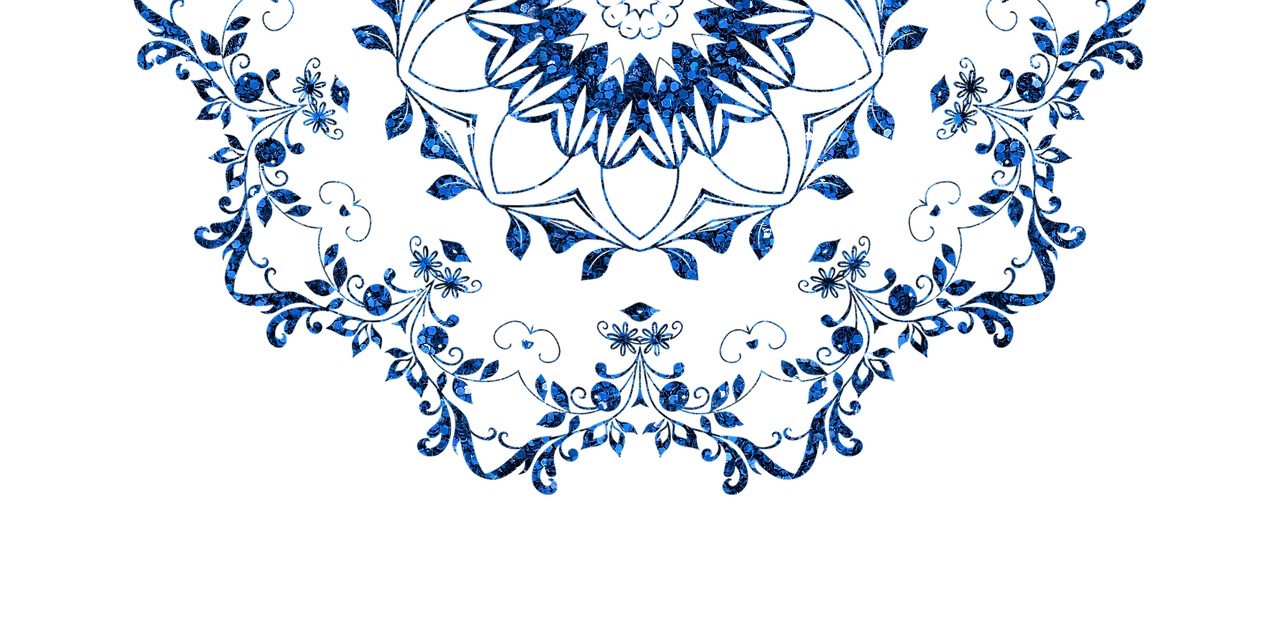 a blue snowflake on a black background, arabesque, haute couture, crystal encrusted, iphone background, beautiful art uhd 4 k