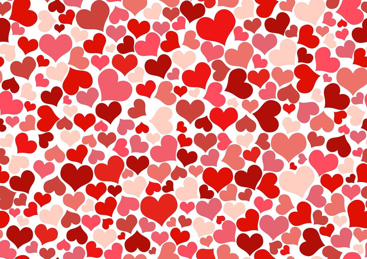 a lot of red and pink hearts on a white background, by Valentine Hugo, romanticism, vector images, screencap, vector background, background image