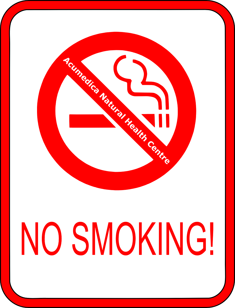 a no smoking sign on a black background, a poster, by Hugh Hughes, shutterstock, mangeta smoke red light, outlined!!!, no filter, 2010