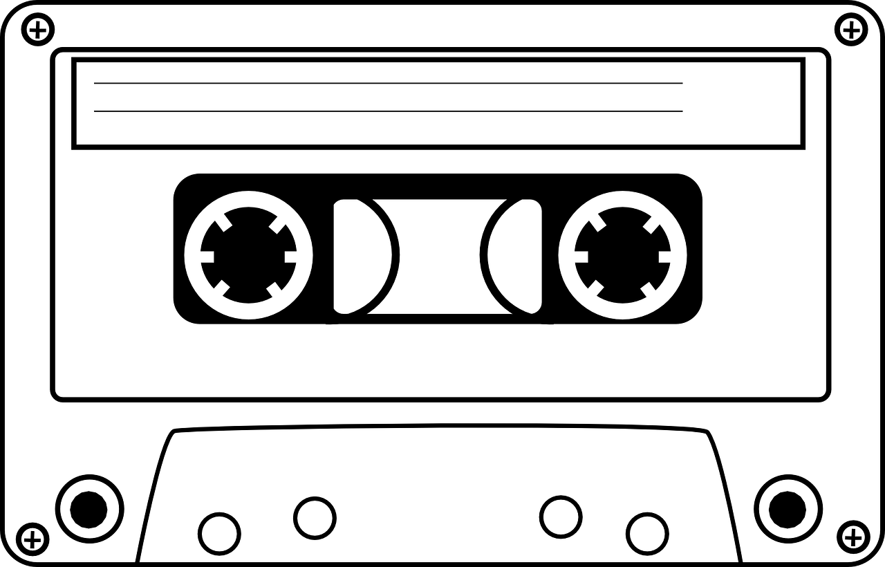 a black and white photo of a cassette, an album cover, inspired by Andrei Kolkoutine, deviantart, ascii art, die antwoord style wear, bottom view, boombox, digital art h 9 6 0