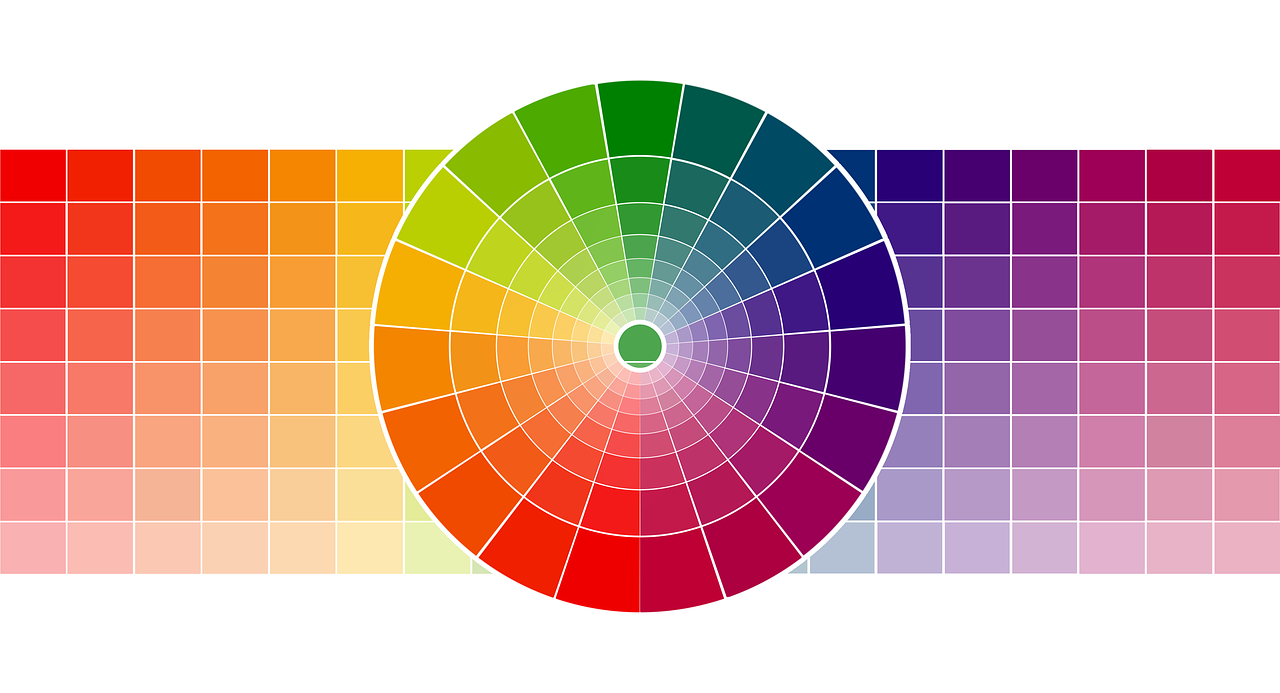 a close up of a color wheel on a white background, a digital rendering, inspired by Johannes Itten, shutterstock, color vector, in retro colors, smooth and rich color scheme, colorful palette illustration