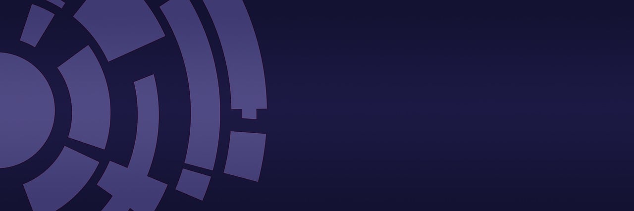 a close up of a clock on a purple background, inspired by Thomas Häfner, deviantart, banner, halo, dark blue background, rounded lines