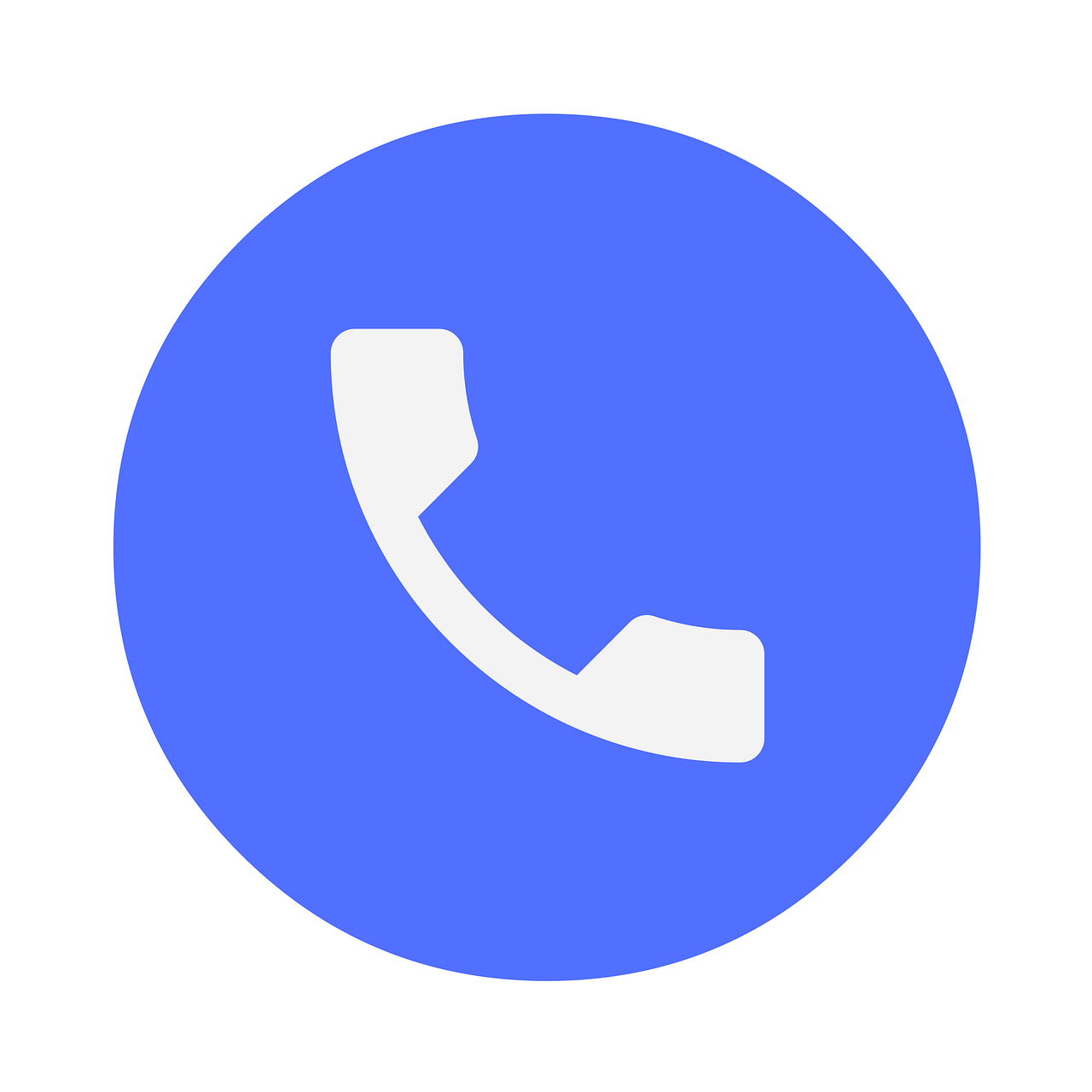 a phone sitting on top of a blue circle, by Carlo Martini, superflat, [ [ soft ] ], telephone, logo without text, blue white colors