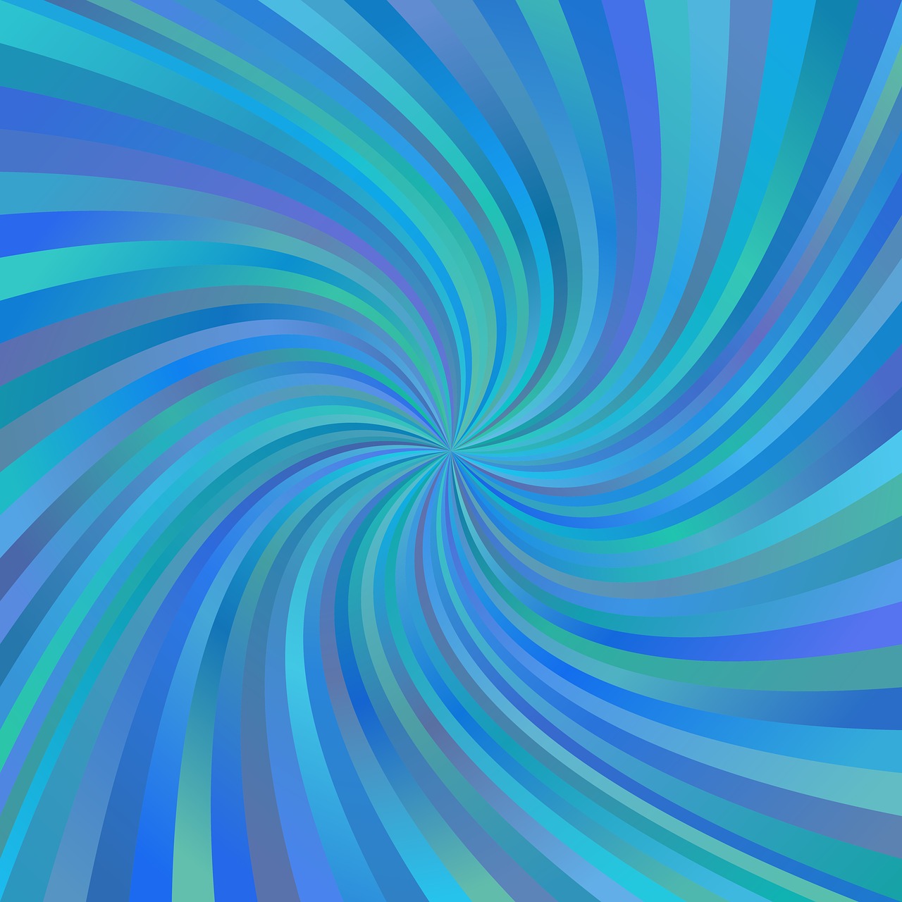 a blue and green swirl is shown in this image, inspired by Bridget Riley, abstract illusionism, flat vector art background, 2 d cg, hurricane, blue rays