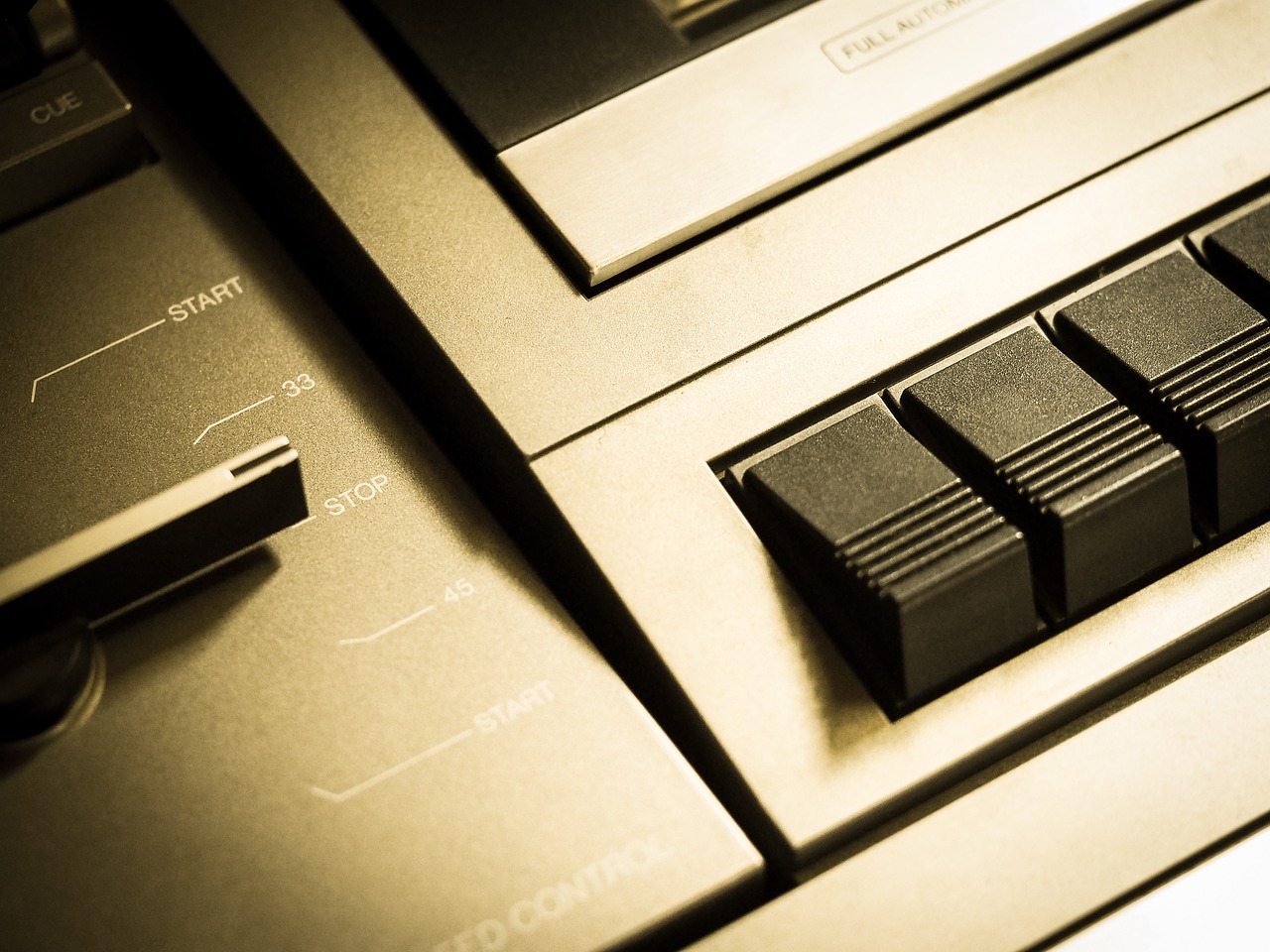 a close up of a close up of a keyboard, an album cover, inspired by John McLaughlin, computer art, sepia tone, snes, control panel, 1 9 8 0 s photo