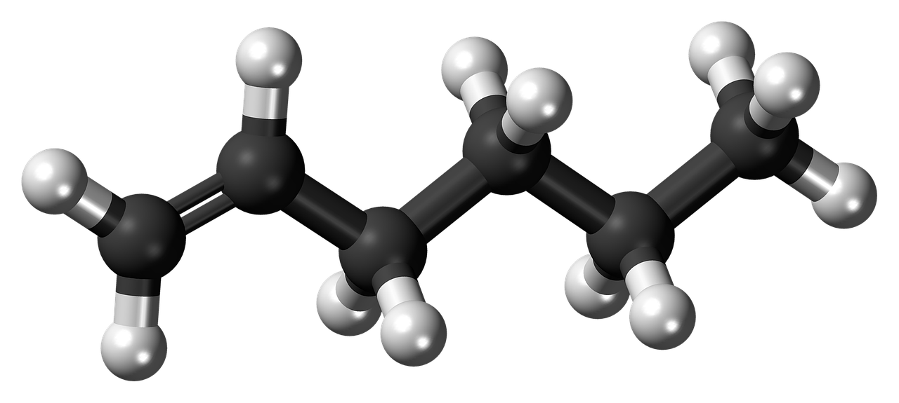 a black and white photo of a molecule, a raytraced image, pixabay, bauhaus, alcohol, encarpus, hyperdetailed object, piping