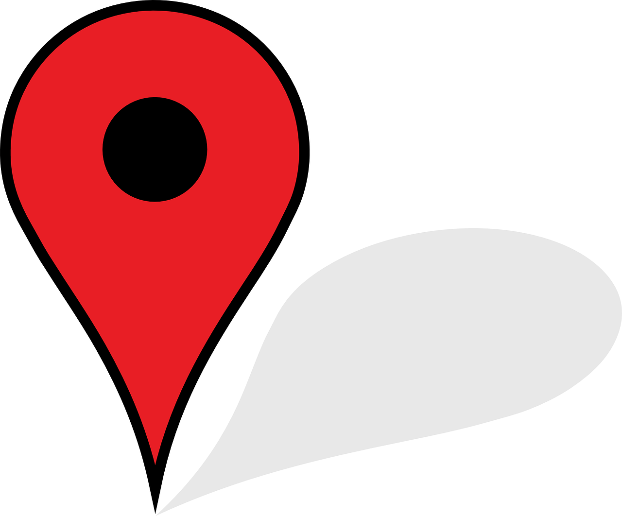 a red pin on a black background, regionalism, google street view, pictogram, istockphoto, banner