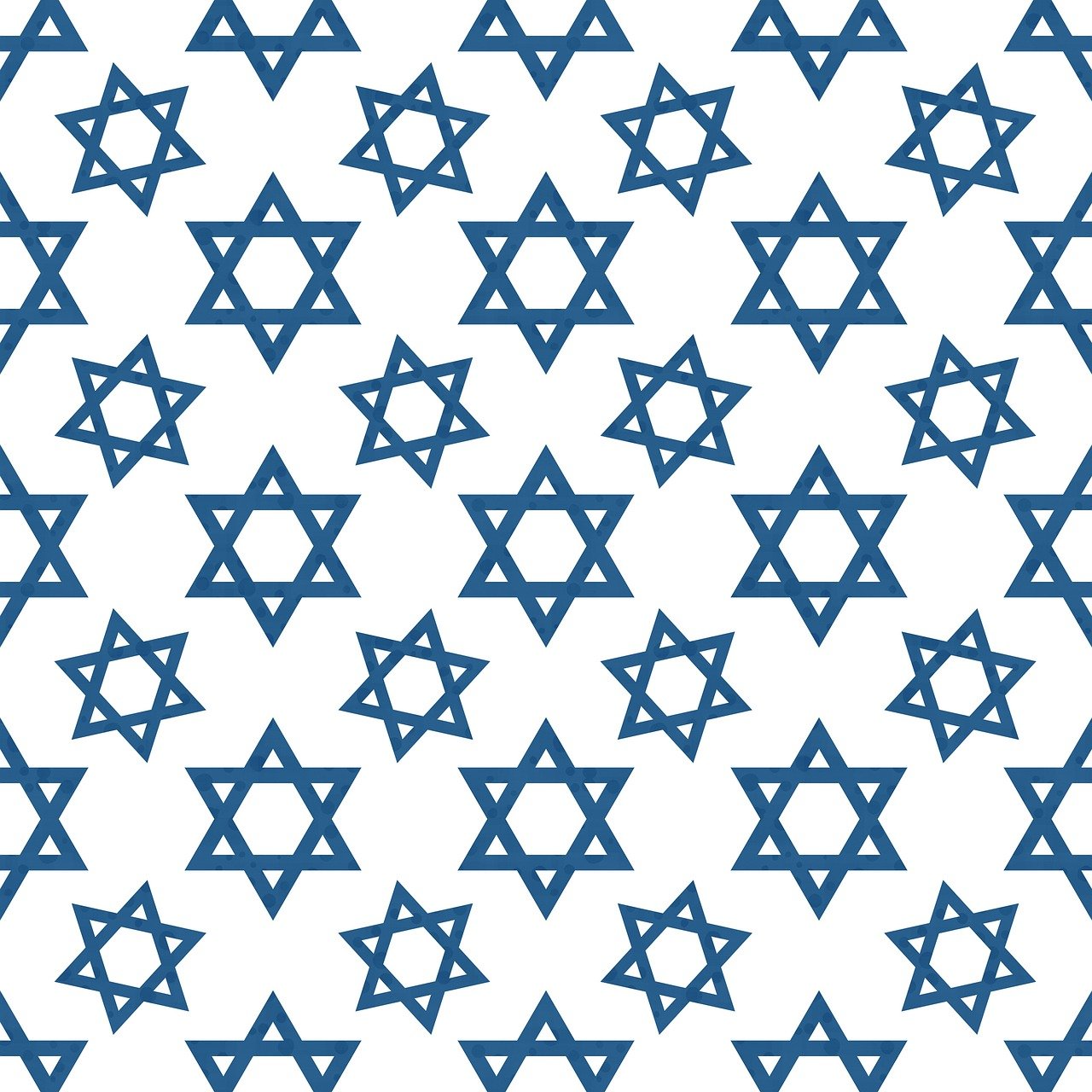 a blue star of david pattern on a white background, inspired by Israel Tsvaygenbaum, 💣 💥💣 💥, tourist destination, geometric wallpaper, japan