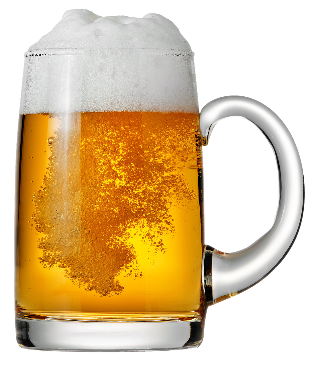 a close up of a glass of beer, a digital rendering, by Tuvia Beeri, shutterstock, hyperrealism, photo-realistic maximum detail, holding a tankard of ale, high res photo, screensaver