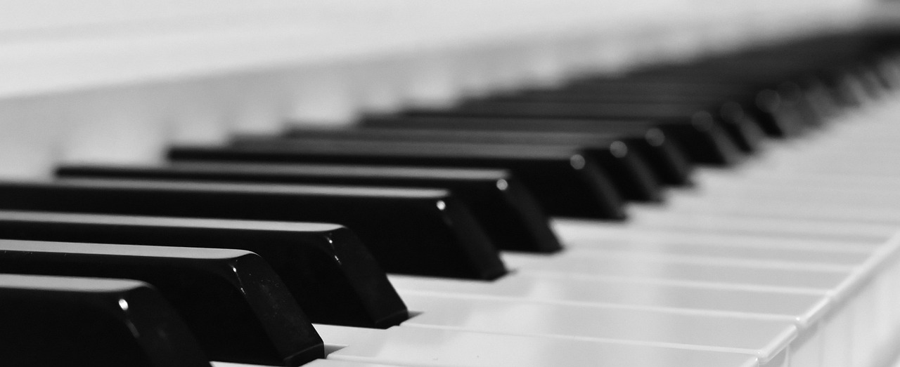 a close up of the keys of a piano, a black and white photo, pexels, vertical wallpaper, malika favre, synthesizers, looking partly to the left