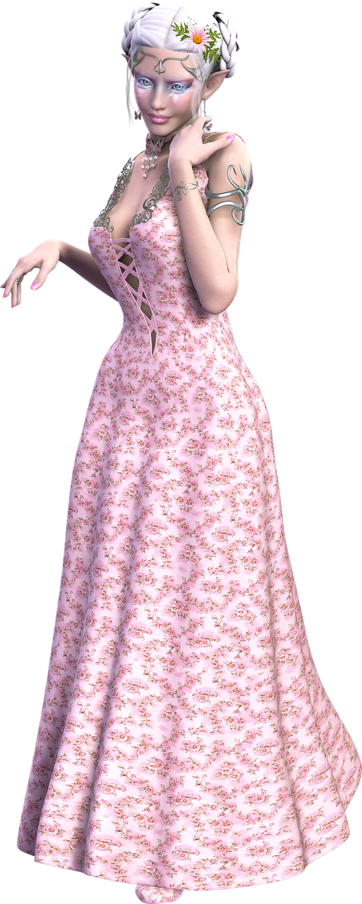 a woman in a pink dress posing for a picture, a digital rendering, the sims 4 texture, victorian lady, daisy, detailed with shadows