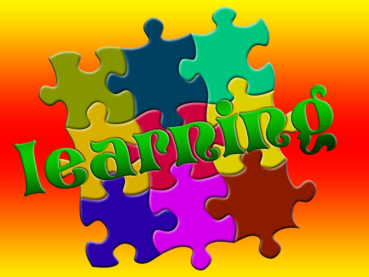 a colorful puzzle piece with the word learning on it, a jigsaw puzzle, by Tom Carapic, trending on pixabay, pop art, an earring, warm spring, full subject shown in photo, performing