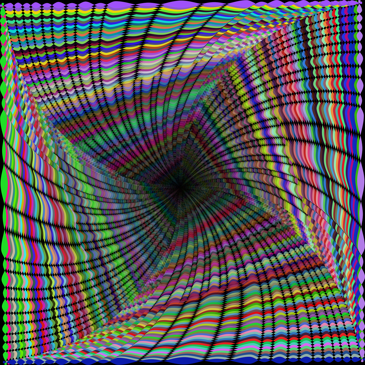 a picture of a picture of a picture of a picture of a picture of a picture of a picture of a picture of a picture of a, a raytraced image, inspired by Richard Anuszkiewicz, flickr, abstract illusionism, dizzy viper, while tripping on dmt, worm hole, with a square