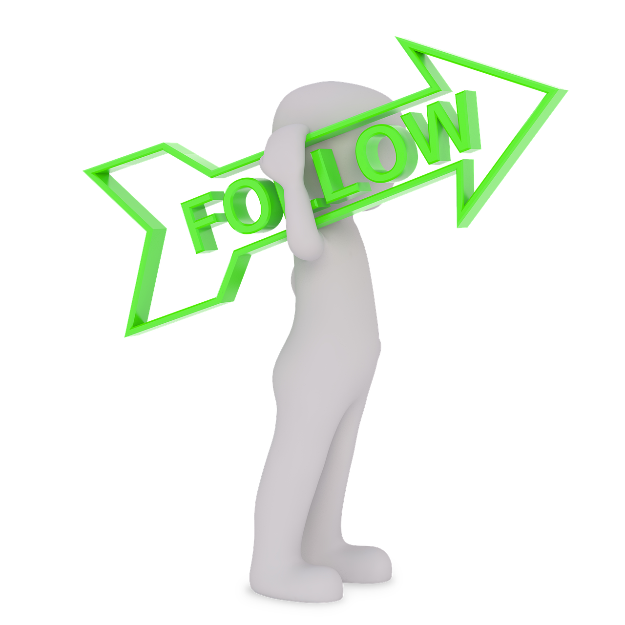 a person holding a green arrow with the word bottom down, trending on pixabay, digital art, forward facing pose, foolish, foil, 3 d clay figure