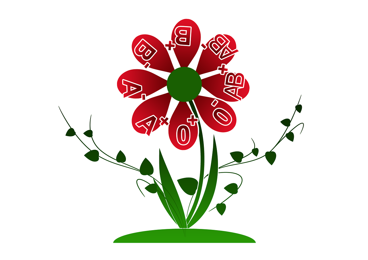 a red flower sitting on top of a lush green field, pixabay contest winner, art nouveau, green letters, illustrator vector graphics, on white background, bad looking