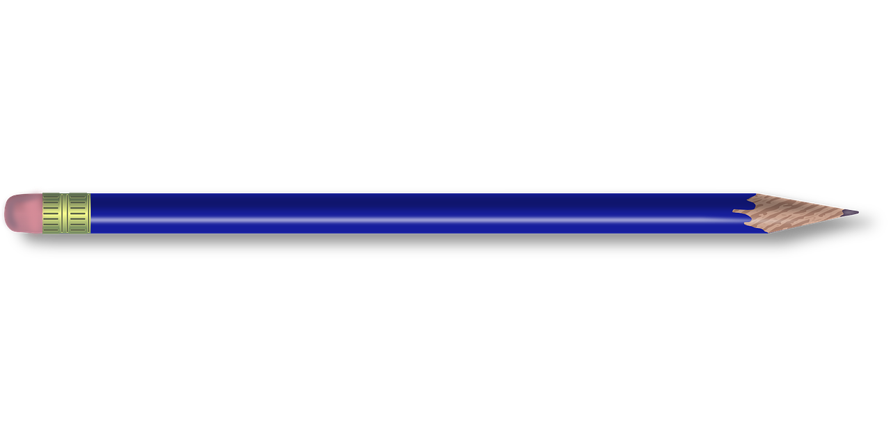 a close up of a pencil on a black background, a digital rendering, police, gradient blue black, one single continues line, background bar