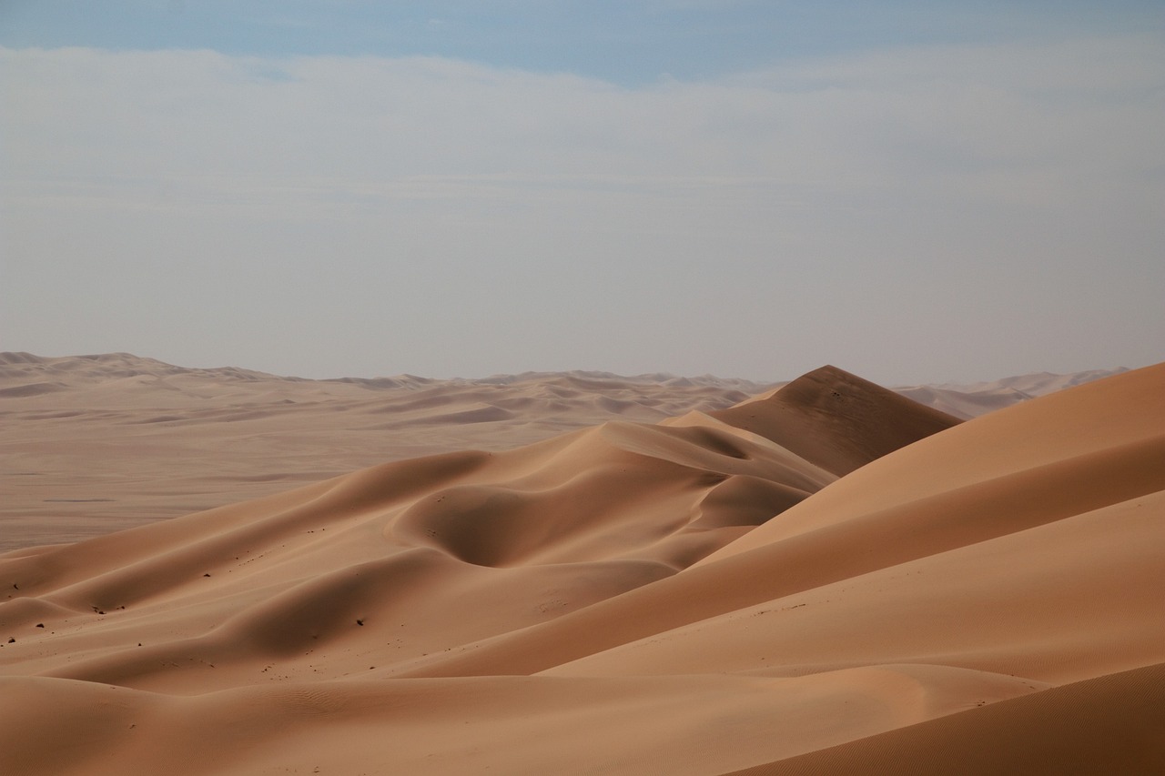 a person riding a horse in the desert, a picture, by Dietmar Damerau, les nabis, visible from afar!!, dune, desert everywhere, many smooth curves