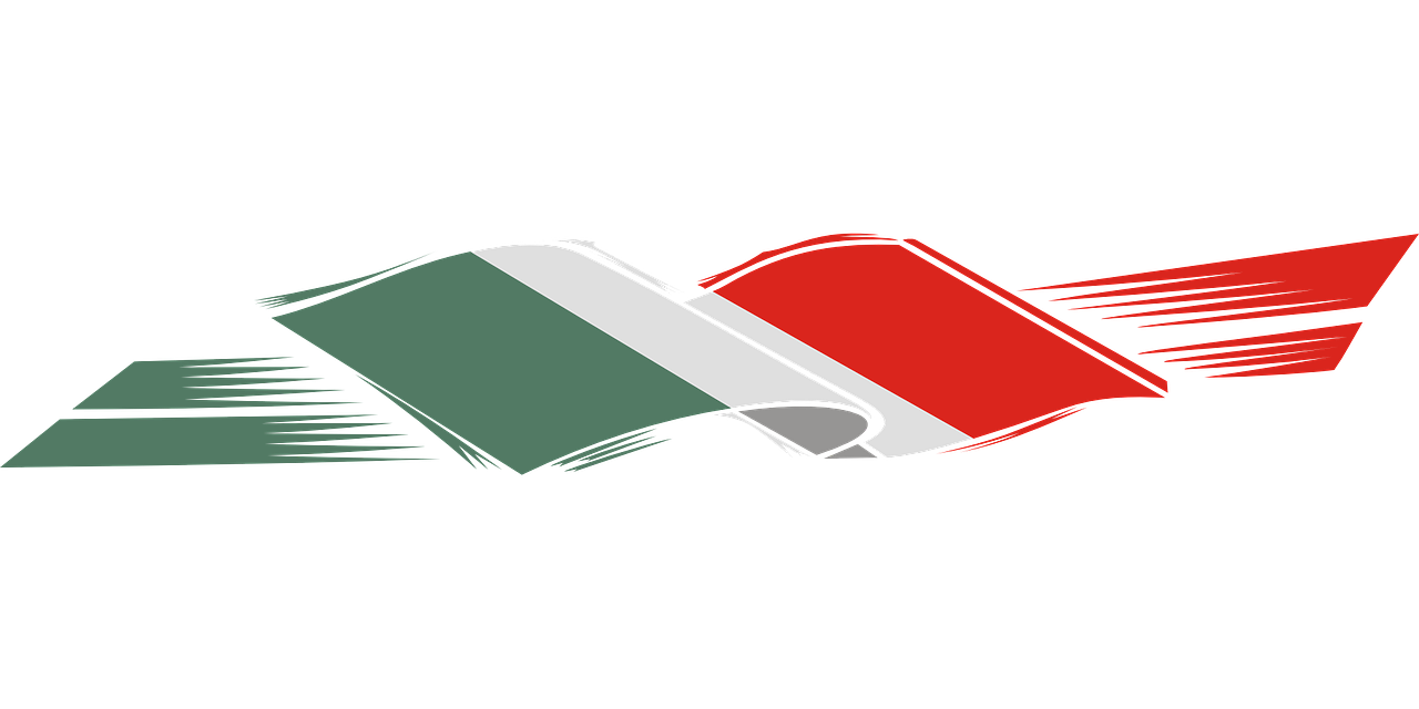 a red, white, and green flag flying through the air, by Emiliano Di Cavalcanti, on a flat color black background, lasagna, cartoon illustration, trimmed with a white stripe