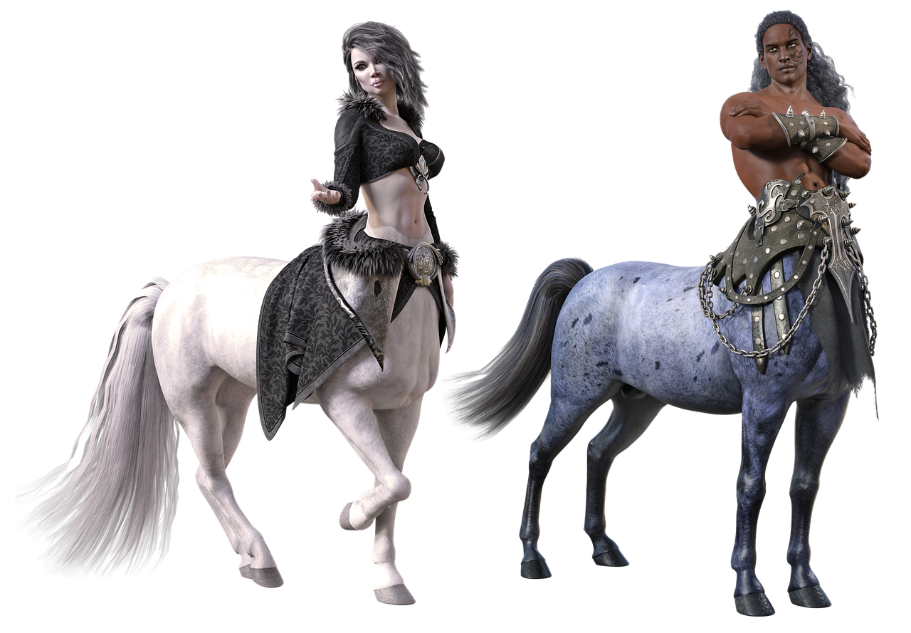 a couple of people riding on the backs of horses, featured on zbrush central, queen of ice and storm, gothic regal and tattered black, cel shaded pbr, white unicorn